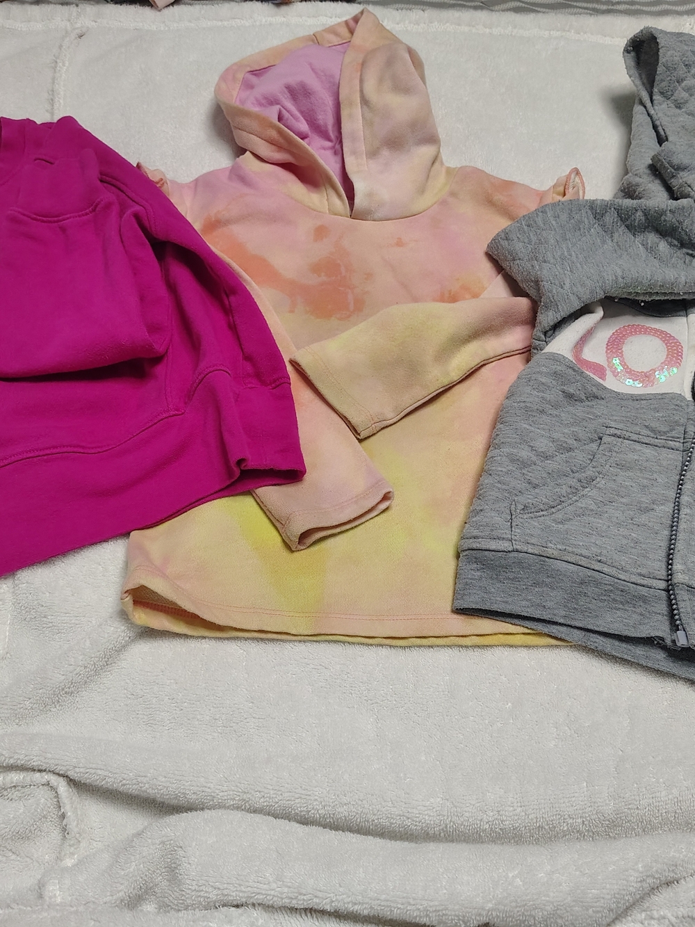 The Children's Place Pastel Tie-Dye Hoodie - Pink, Peach, Yellow